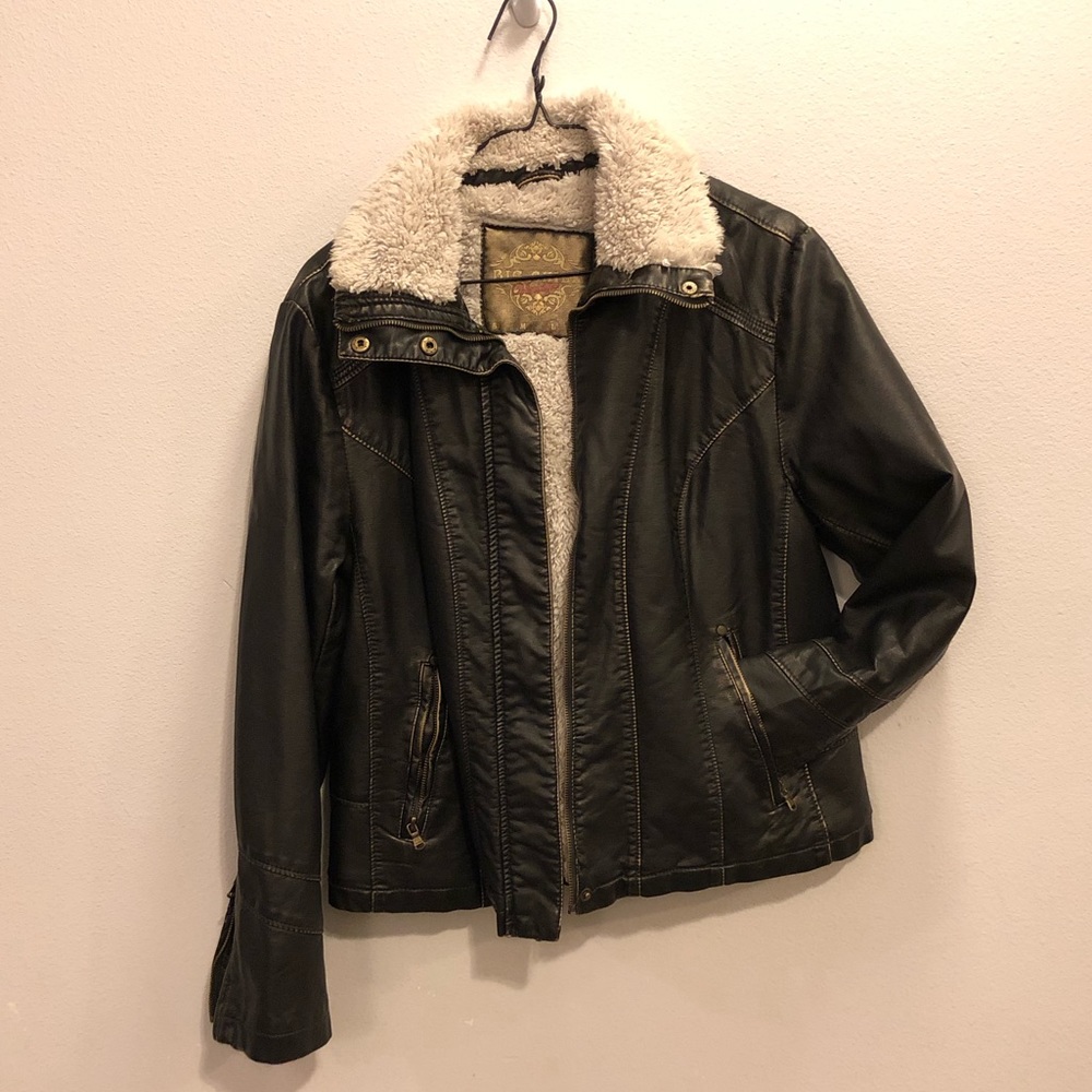 Faux Leather jacket (vintage look)